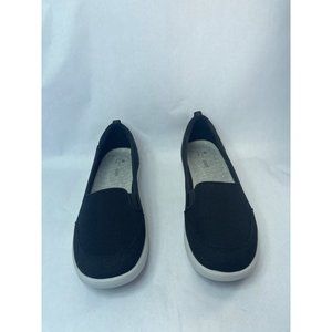 Clarks Adella Comfort Cushion Soft Cloud Steppers Flat Black size 11